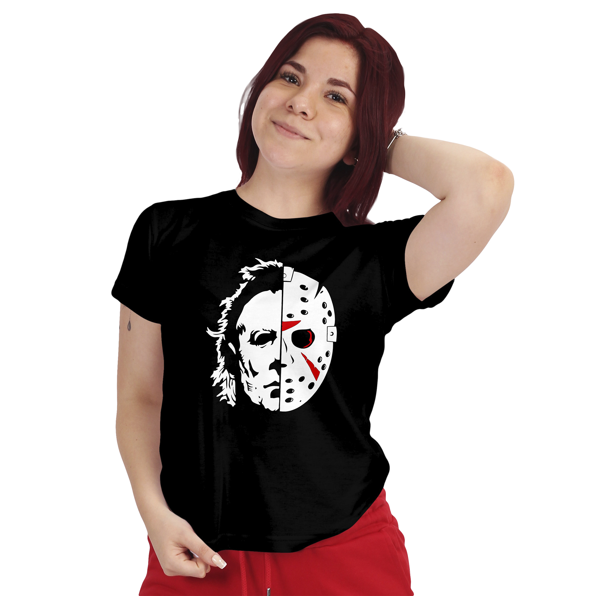 POLERA MUJER DISEÑO HALLOWEEN MYERS - JASON D6 - 1