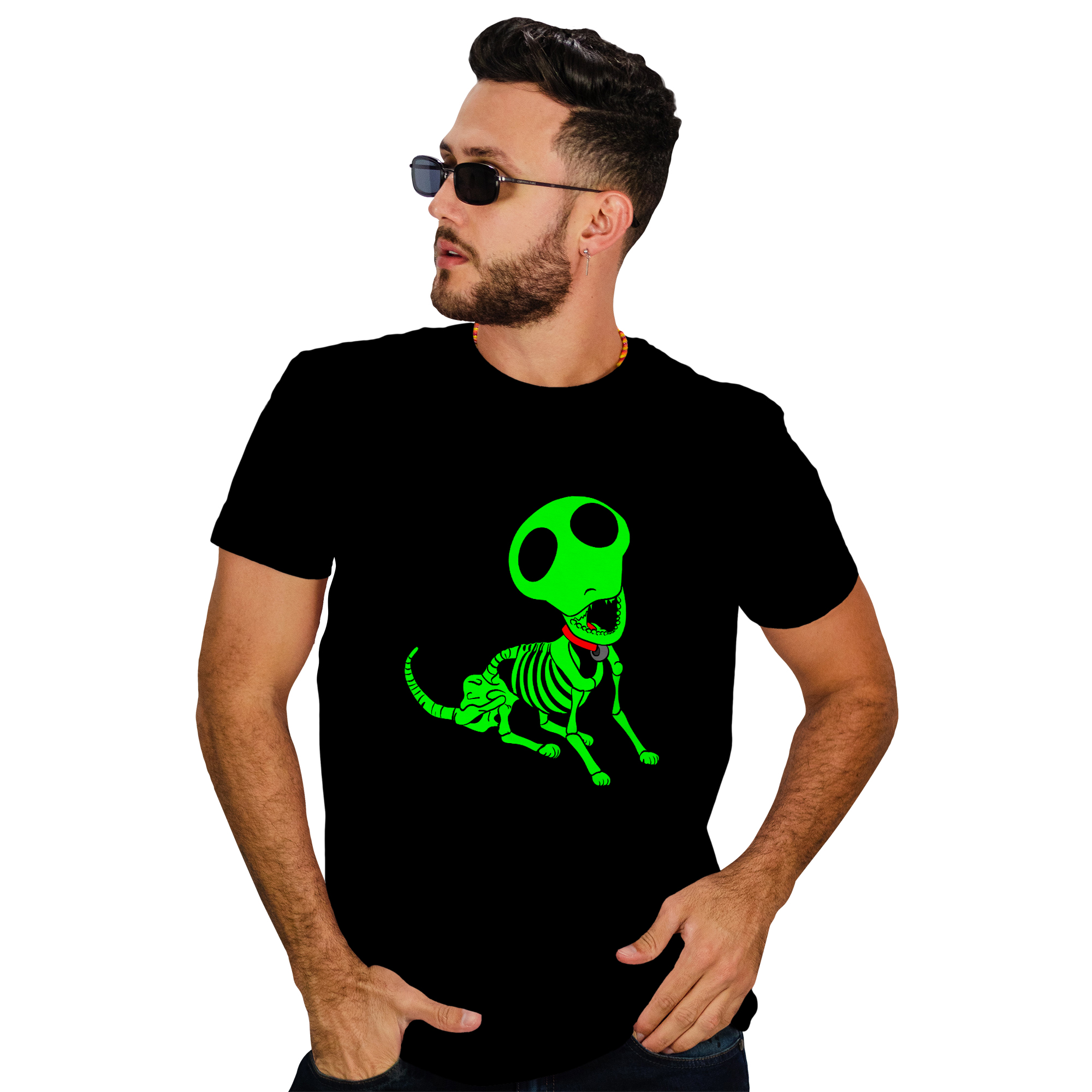 POLERA HOMBRE HALLOWEEN SCRAPS DE THE CORPSE BRIDE FOSFORESCENTE D11 - 2