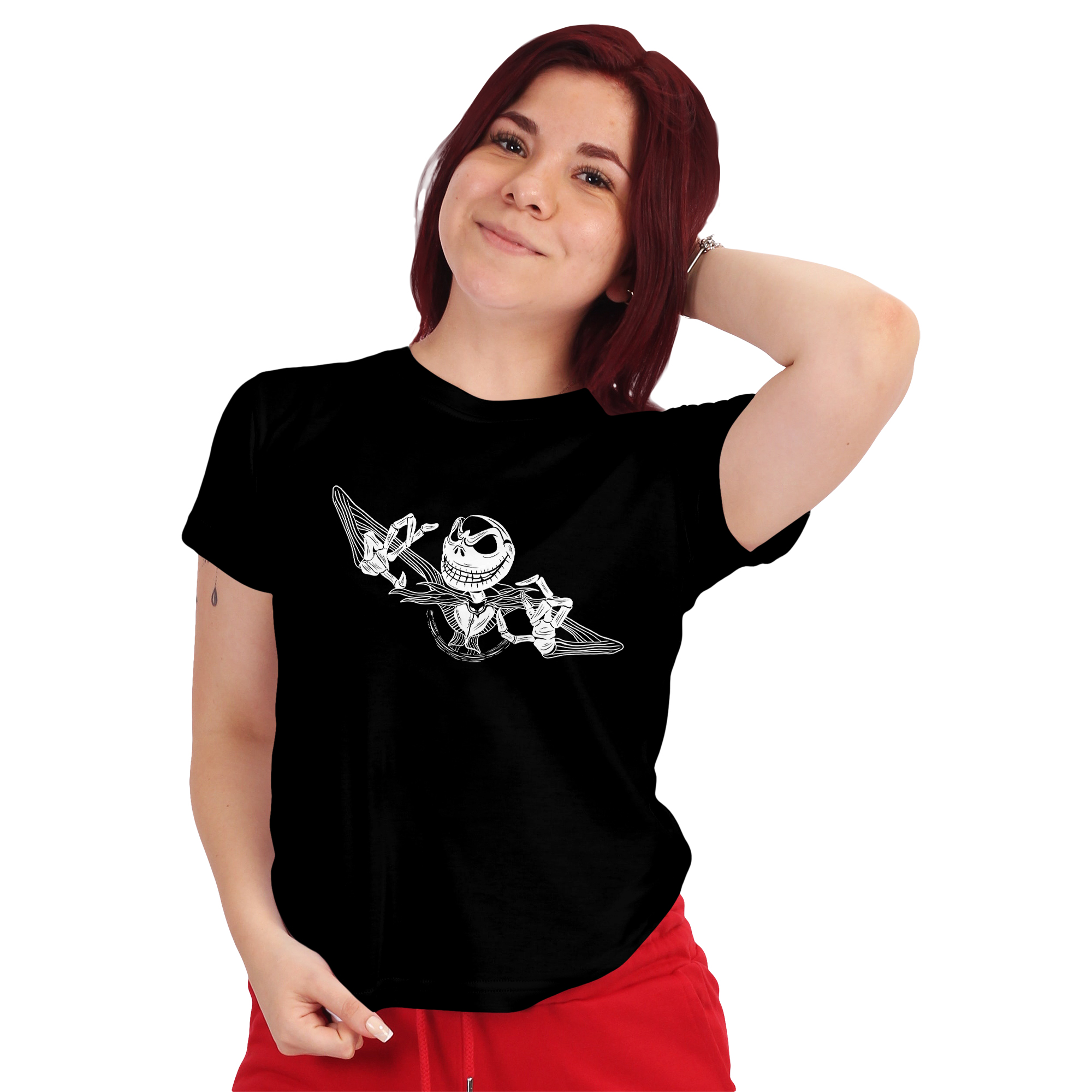 POLERA MUJER HALLOWEEN JACK SKELLINGTON D17 - 1