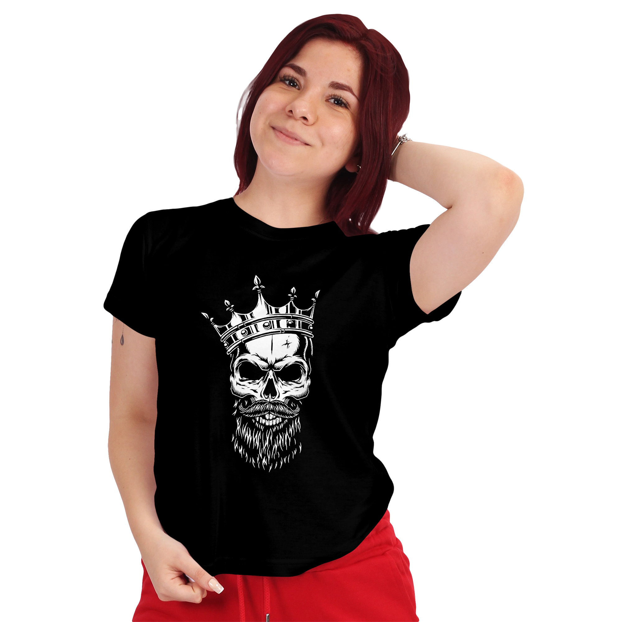 POLERA MUJER DISEÑO CALAVERA SKULL D6 - 1