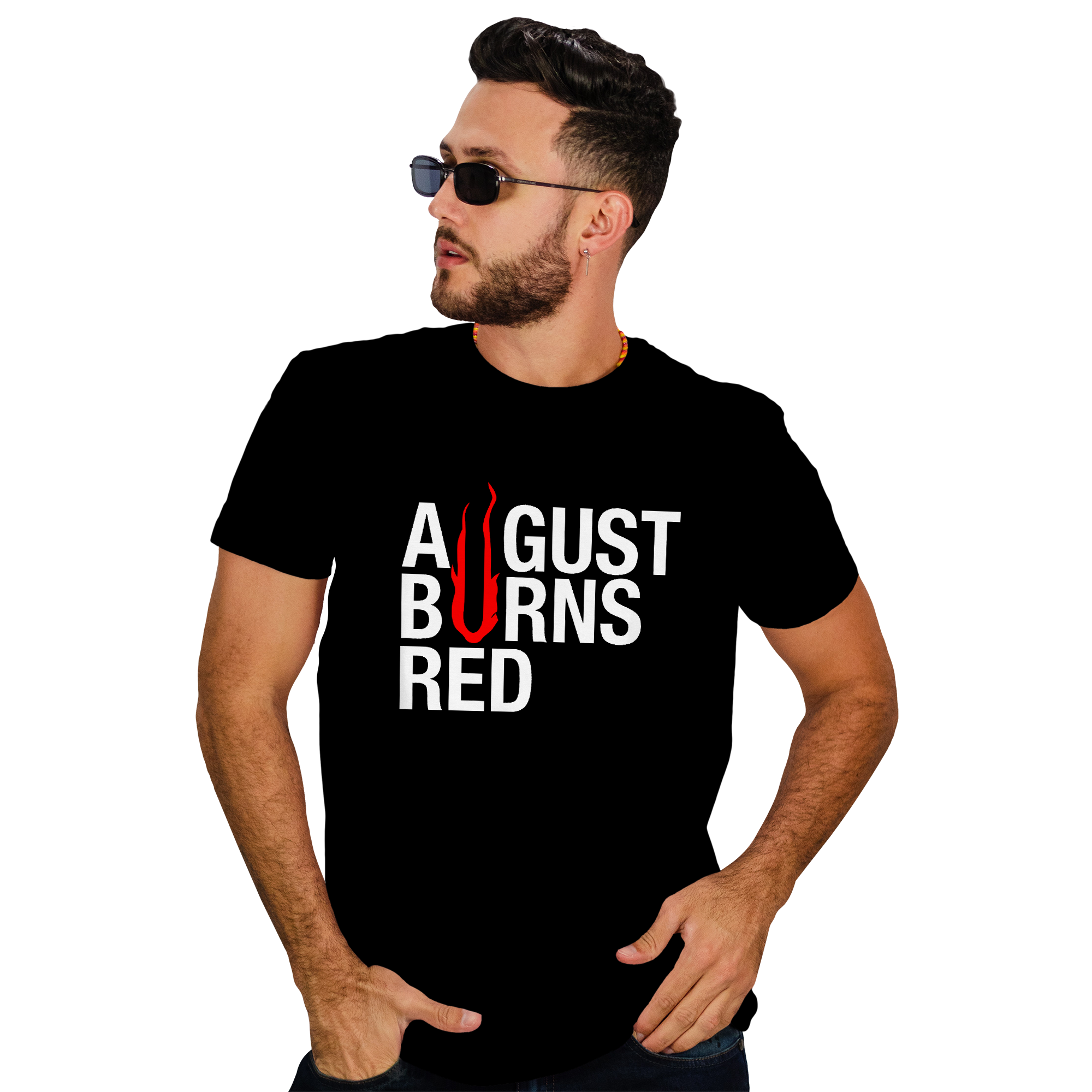 POLERA HOMBRE AUGUST BURN READ METAL ROCK - 1