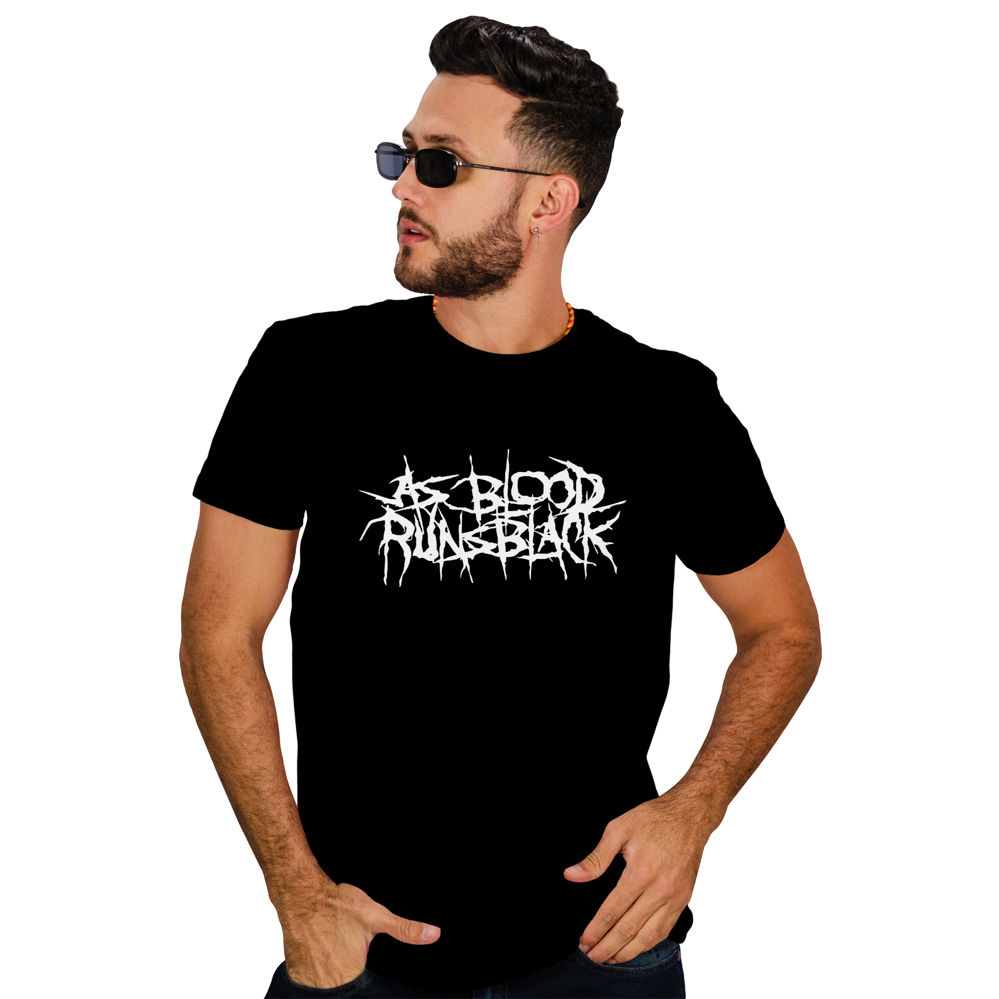 POLERA HOMBRE AS BLOOD RUNS BLACK METAL ROCK - 1