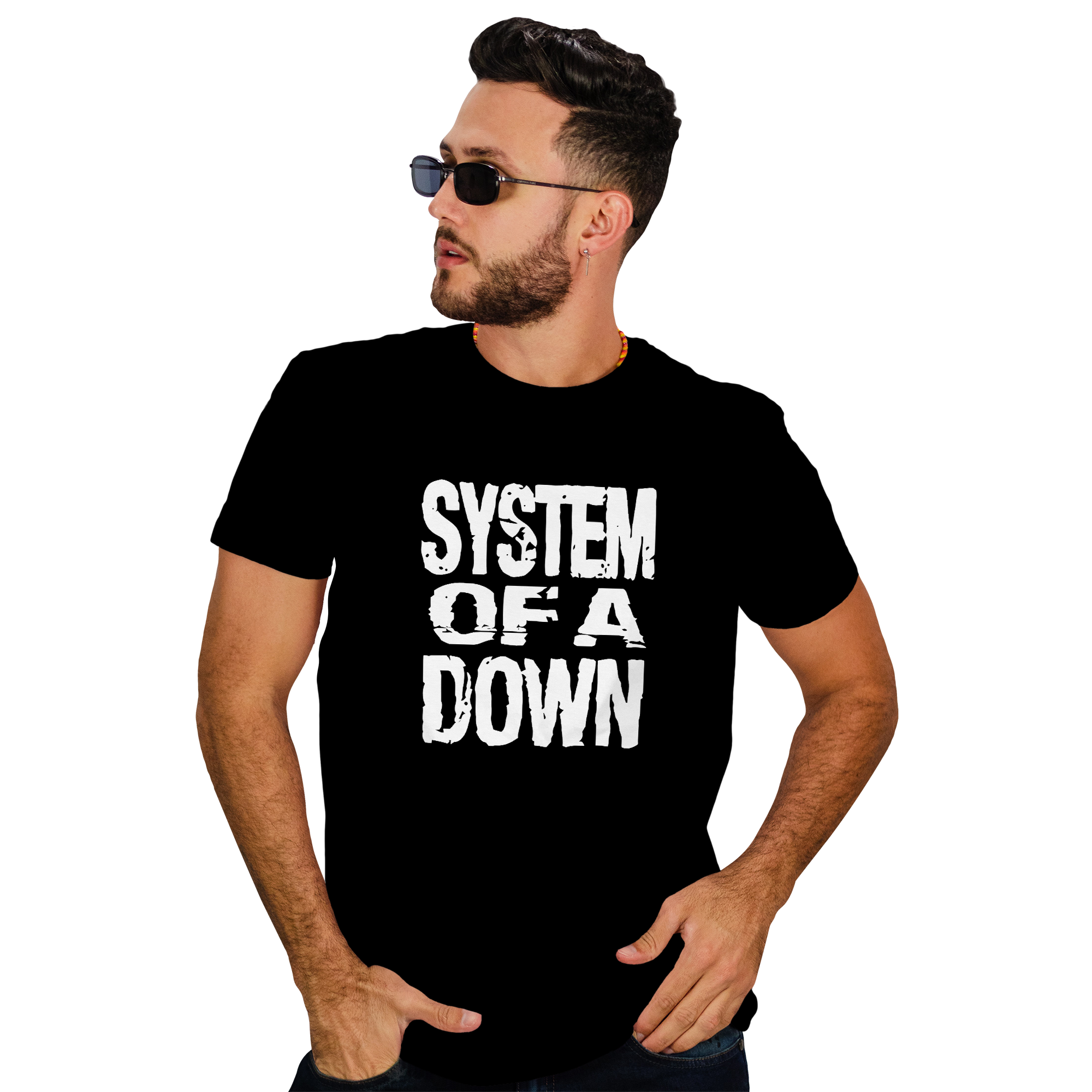 POLERA HOMBRE SYSTEM OF A DOWN METAL ROCK - 1