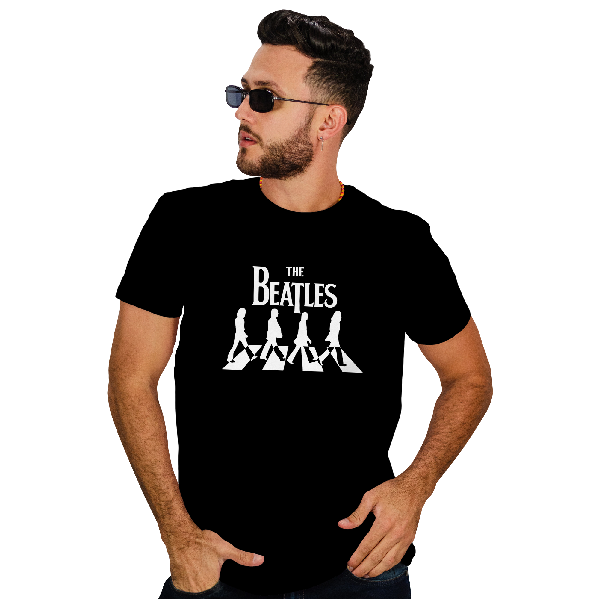 POLERA HOMBRE THE BEATLES METAL ROCK D2 - 1