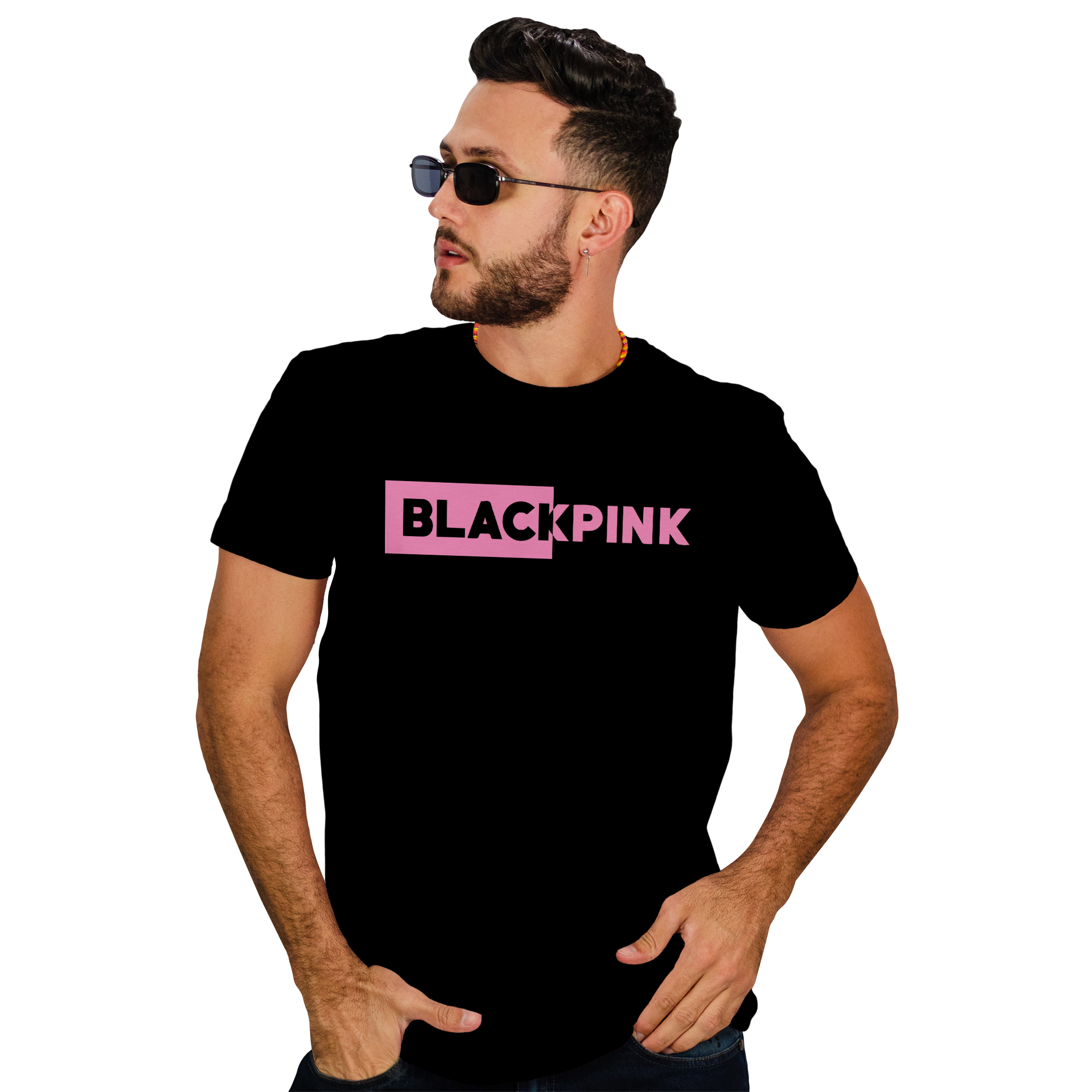 POLERA HOMBRE BLACK PINK - 1