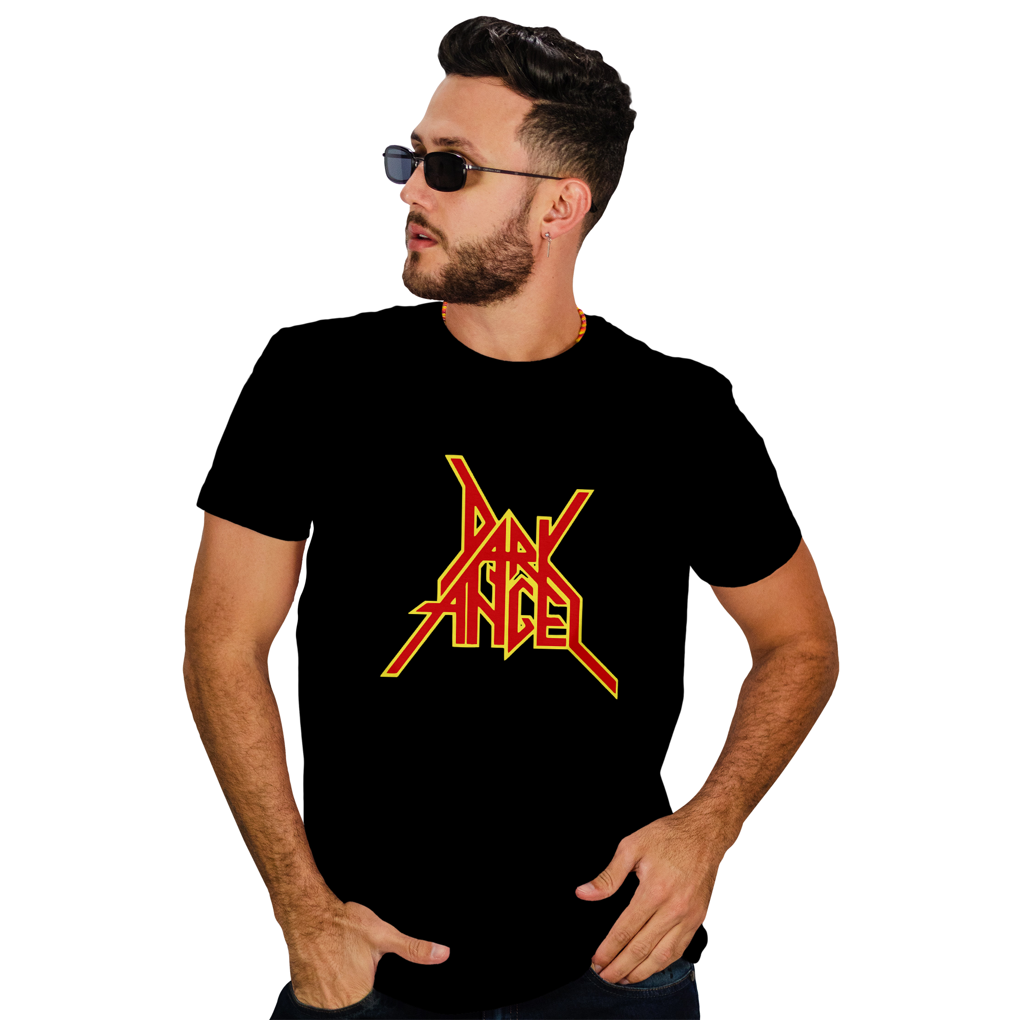 POLERA HOMBRE DARK ANGEL METAL ROCK - 1