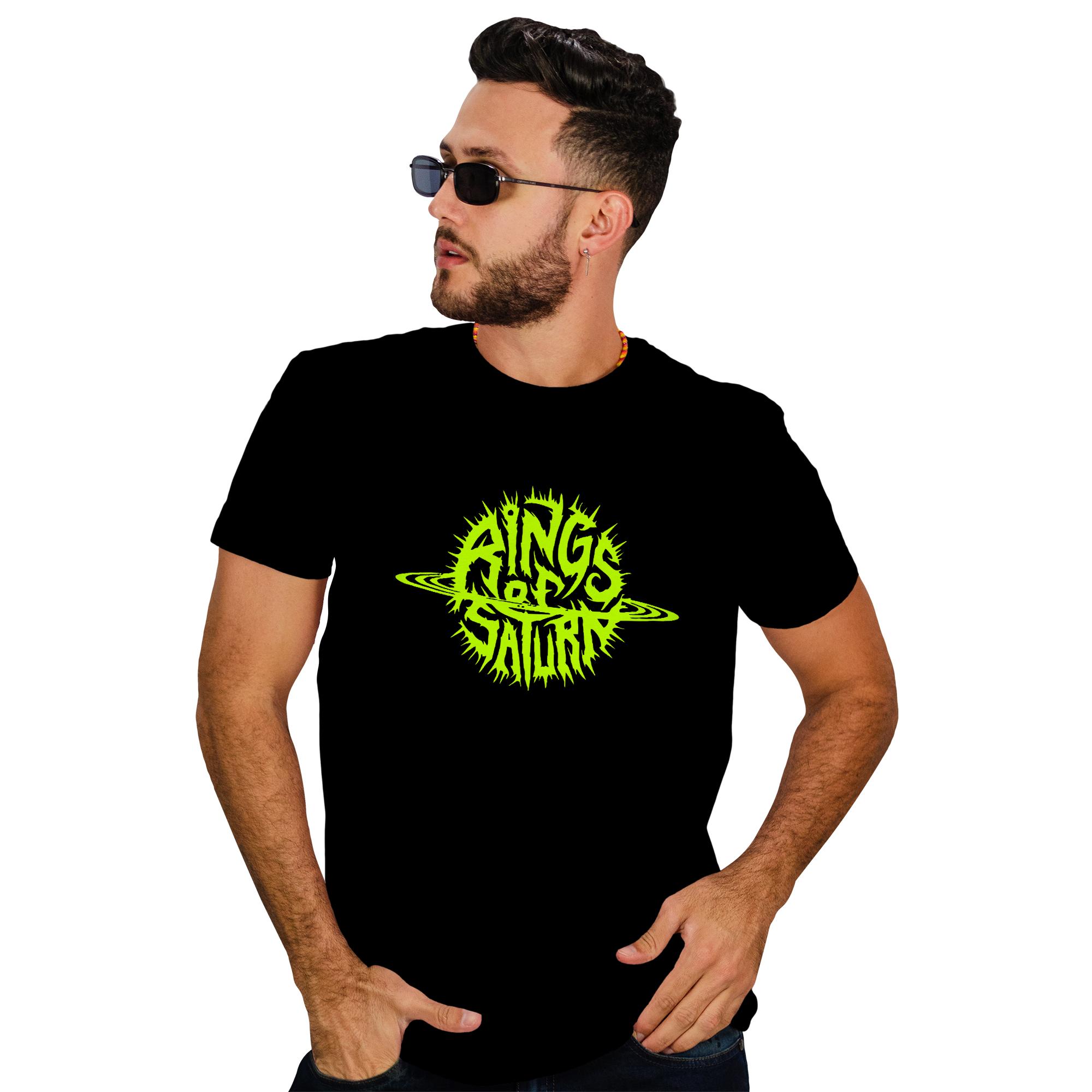 POLERA HOMBRE RINGS OF SATURN METAL ROCK - 1