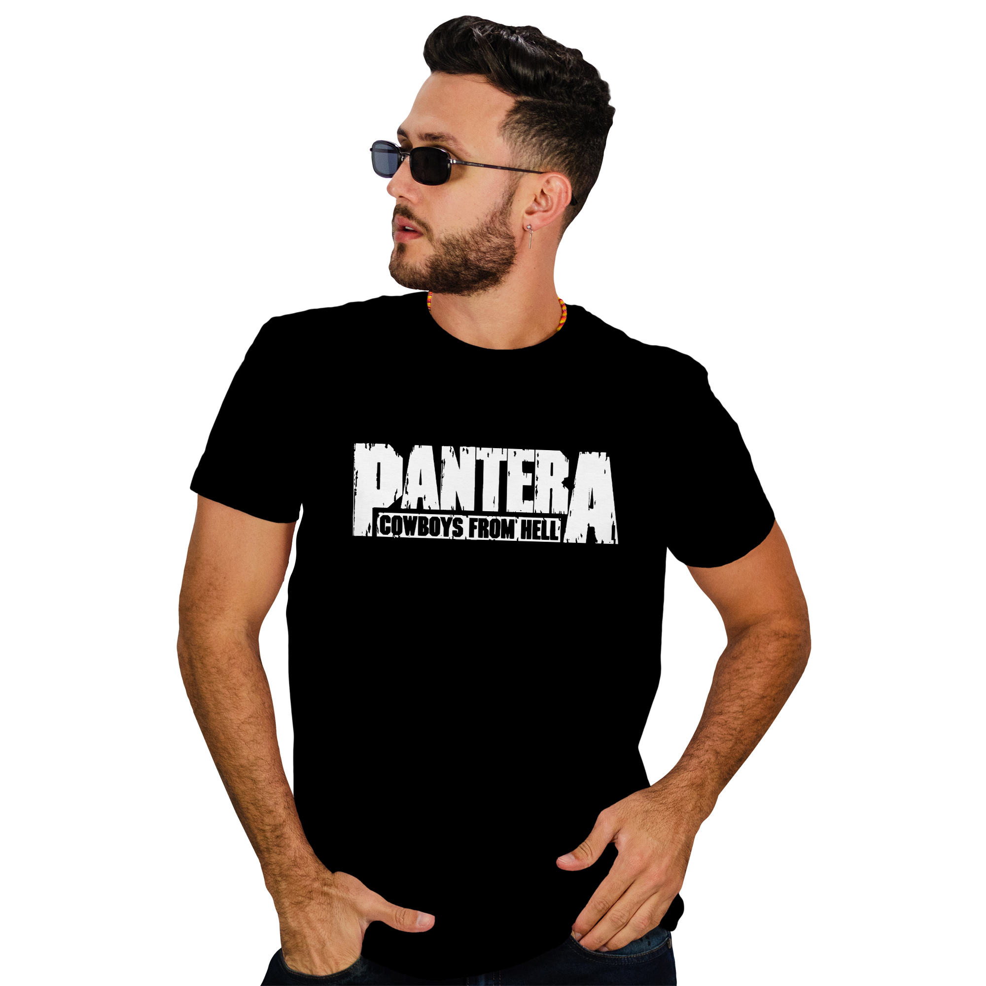 POLERA HOMBRE PANTERA METAL ROCK - 1