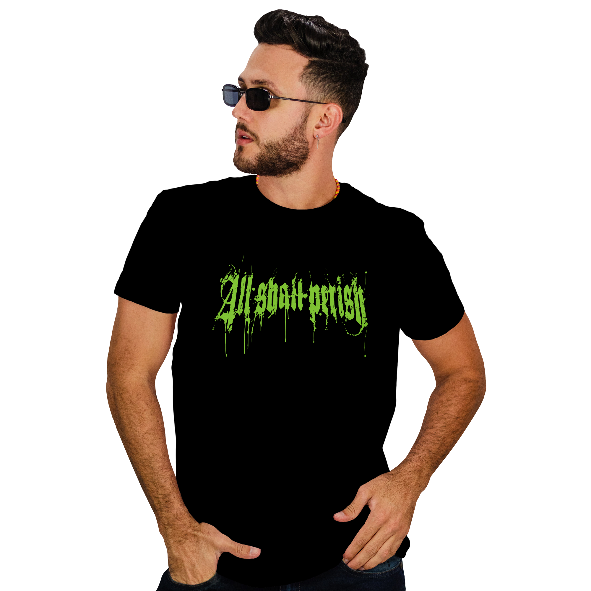 POLERA HOMBRE ALL SHALL PERISH METAL ROCK - 1