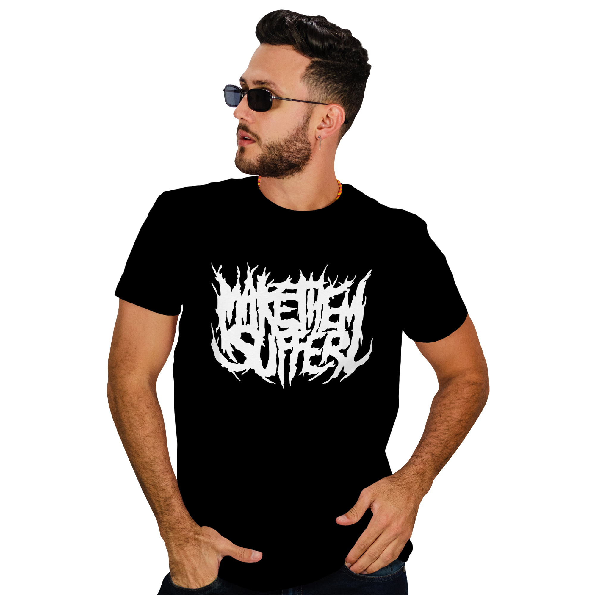 POLERA HOMBRE MAKE THEM SUFFER METAL ROCK D2 - 1