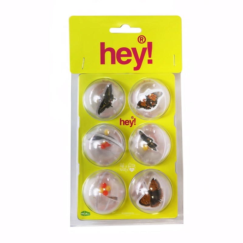 JUGUETE PARA GATO PACK DE 6 PELOTAS CON INSECTOS - 1