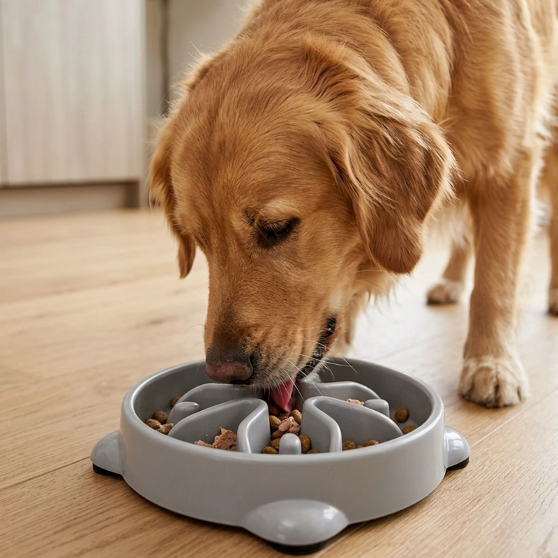 PLATO DE ALIMENTACION LENTA PARA PERRO HEY! - 1