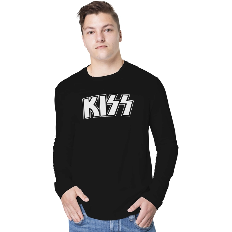 POLERA MANGA LARGA - KISS METAL ROCK - 1