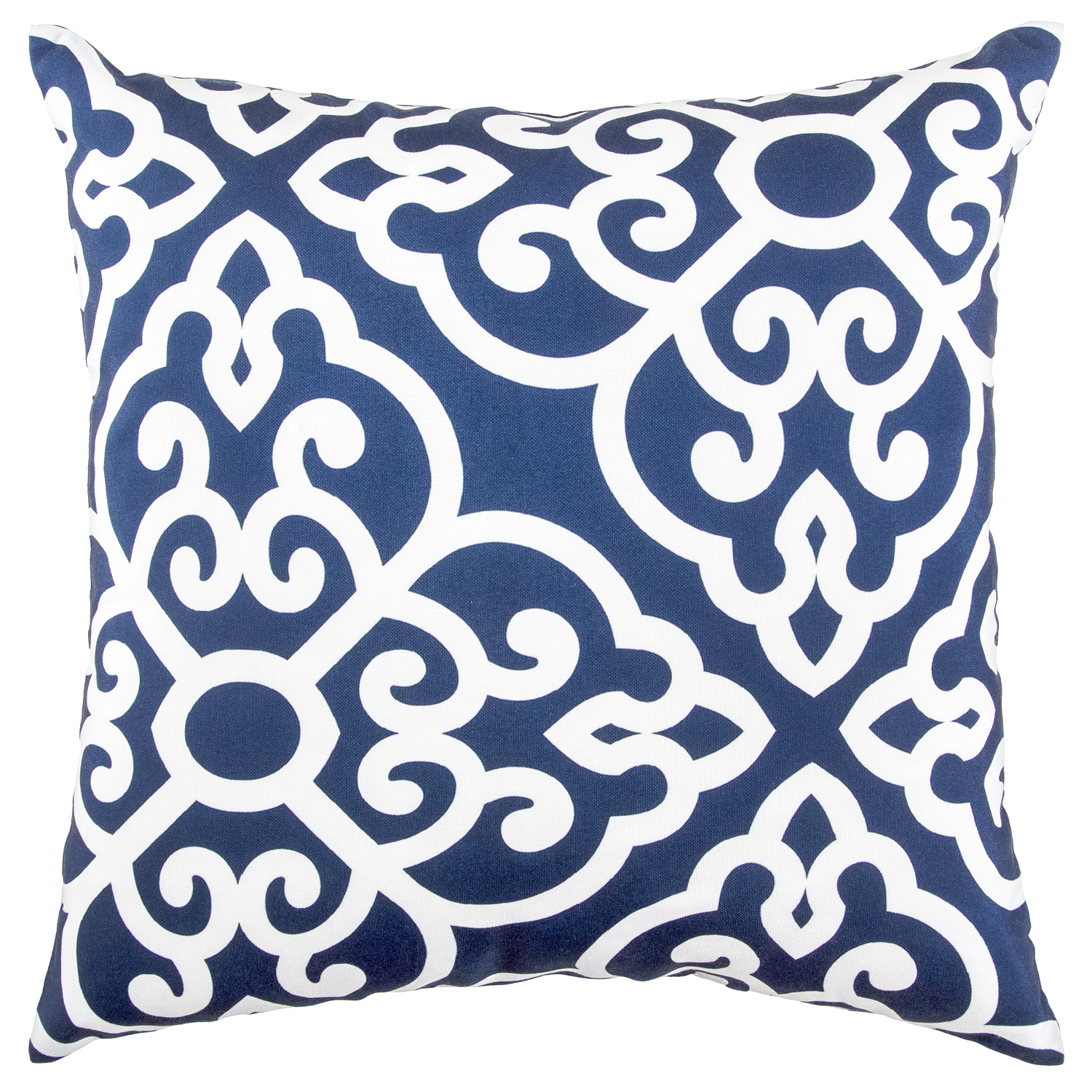 COJÍN SUEÑO BLANCO MAS FUNDA DECORATIVA PALAIS 45 X 45 CM AZUL - 1
