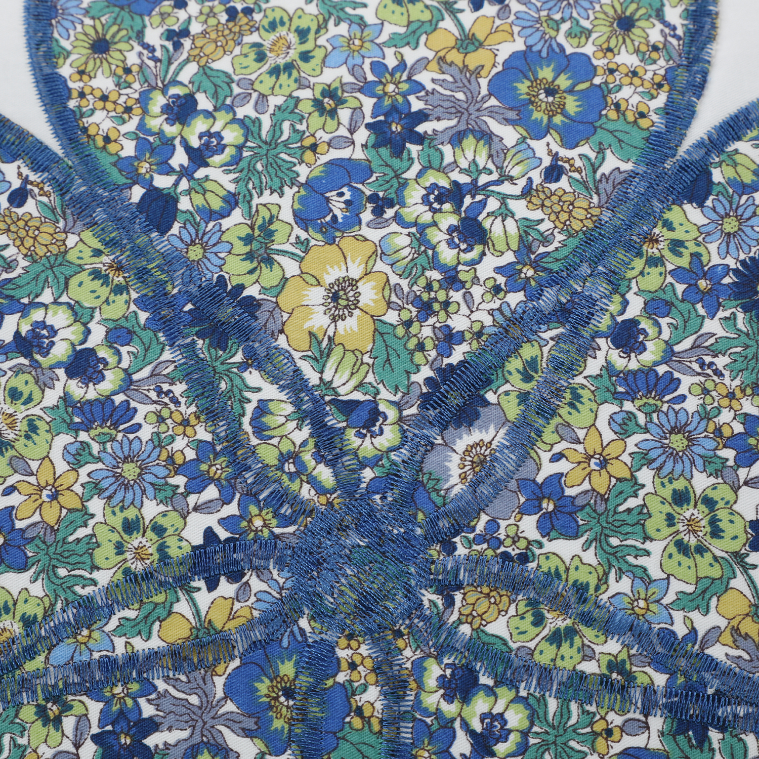COJÍN SUEÑO BLANCO MAS FUNDA DECORATIVA MANDALA 45 X 45 CM AZUL - 3