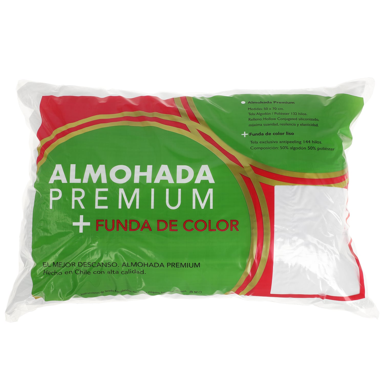 ALMOHADA SUEÑO BLANCO MAS FUNDA 70 X 50 CM BLANCO - 1