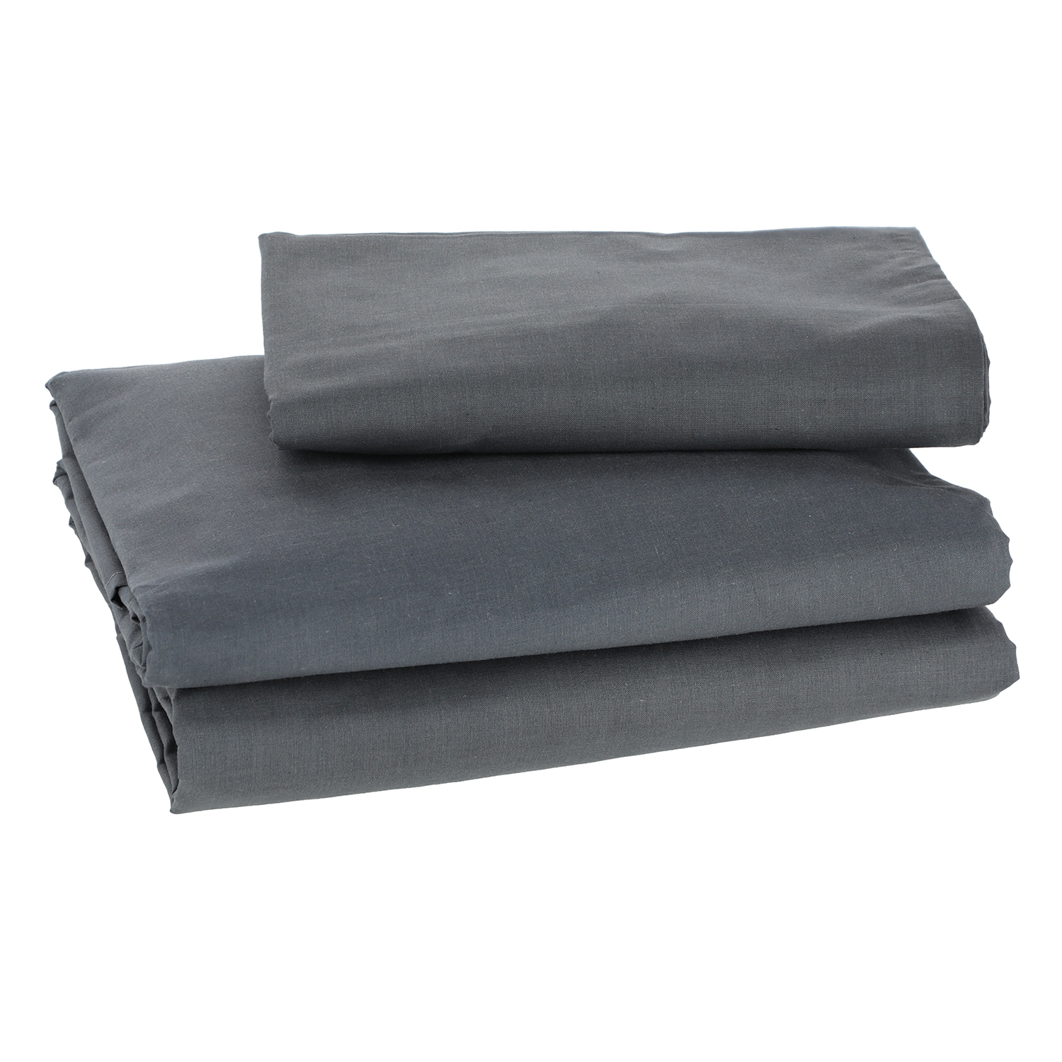 JUEGO SÀBANA LISA 1,5 PLAZAS 144 HILOS GRIS - 2