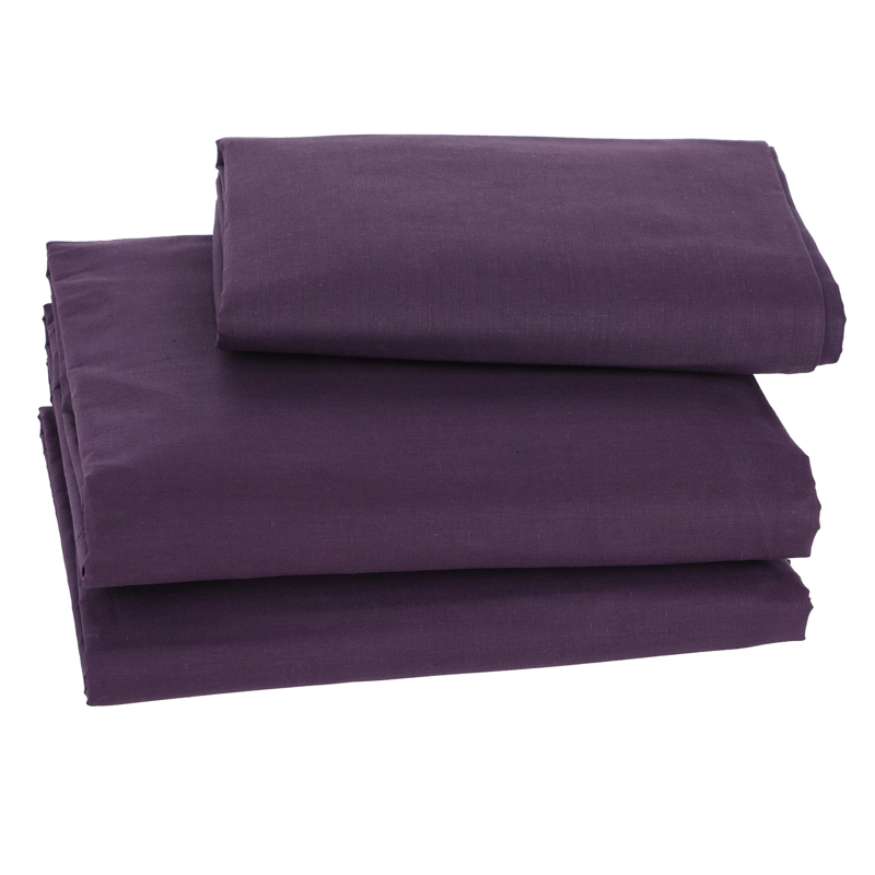 JUEGO SÀBANA LISA 2 PLAZAS 144 HILOS MORADO - 2