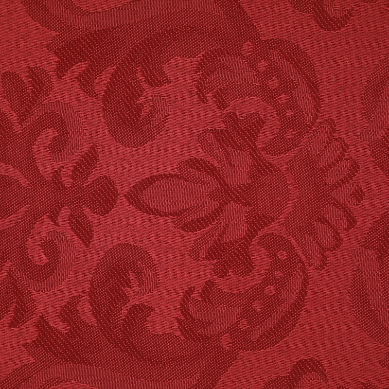MANTEL CUADRADO FLOR DE LIS BURDEO 150CM X 150CM - 2