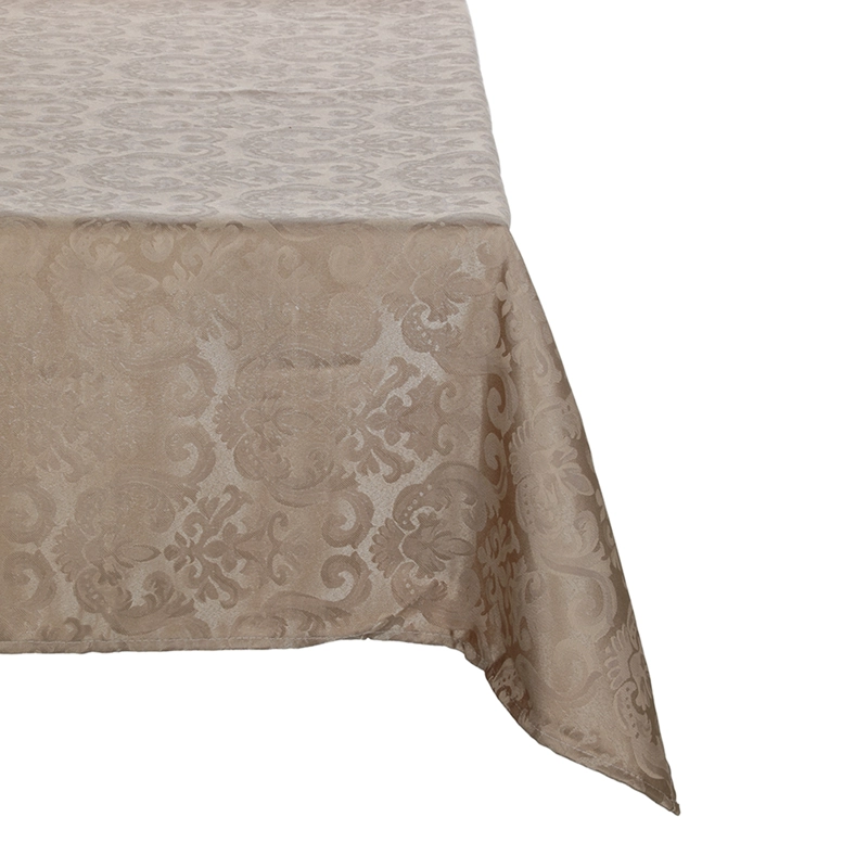 MANTEL CUADRADO FLOR DE LIS CAFÈ 150CM X 150CM - 1