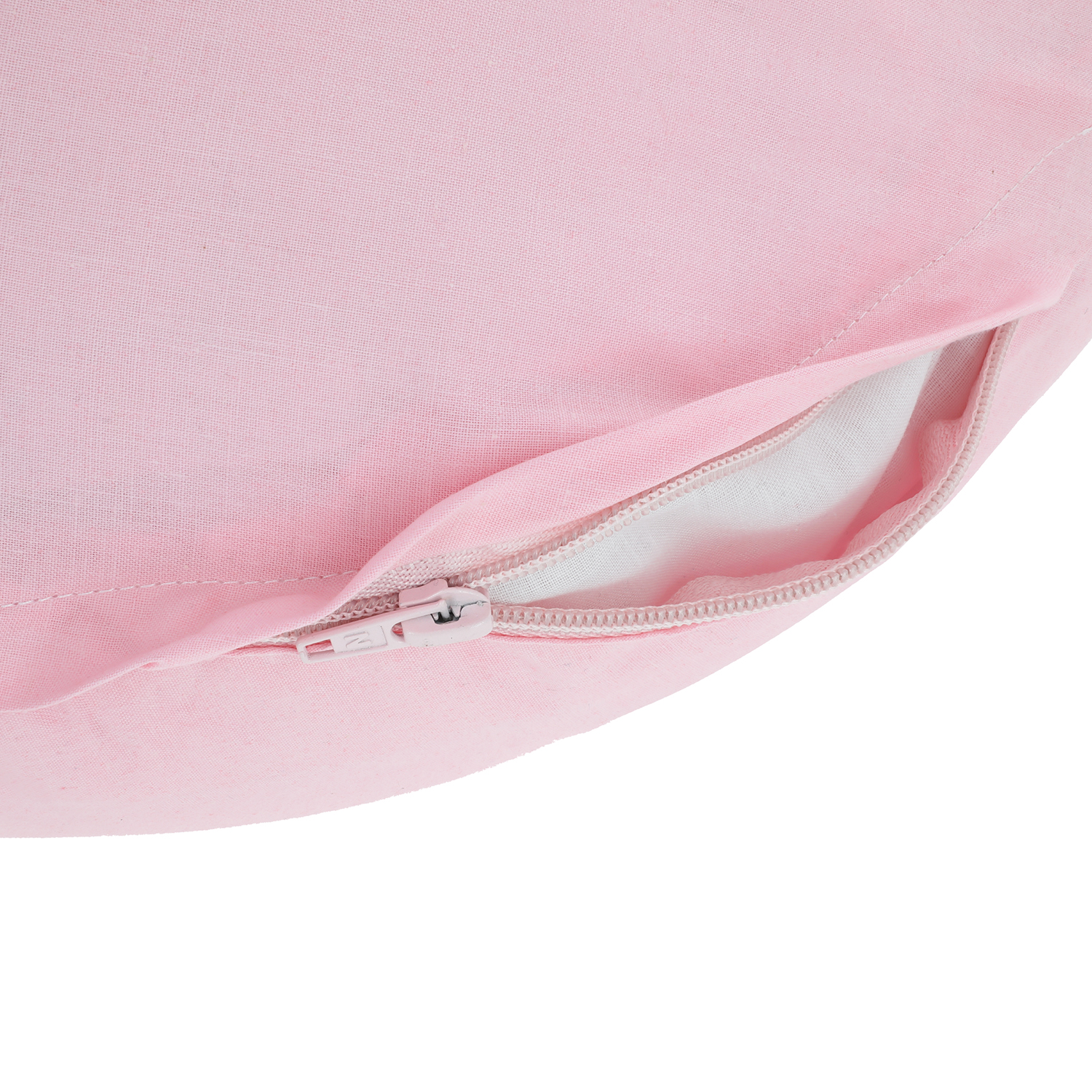 COJÍN SUEÑO BLANCO ALMOHADA MULTIFUNCIONAL MATERNAL MAS LA FUNDA ROSADA 144 HILOS 87 X 32 CM ROSADO - 2