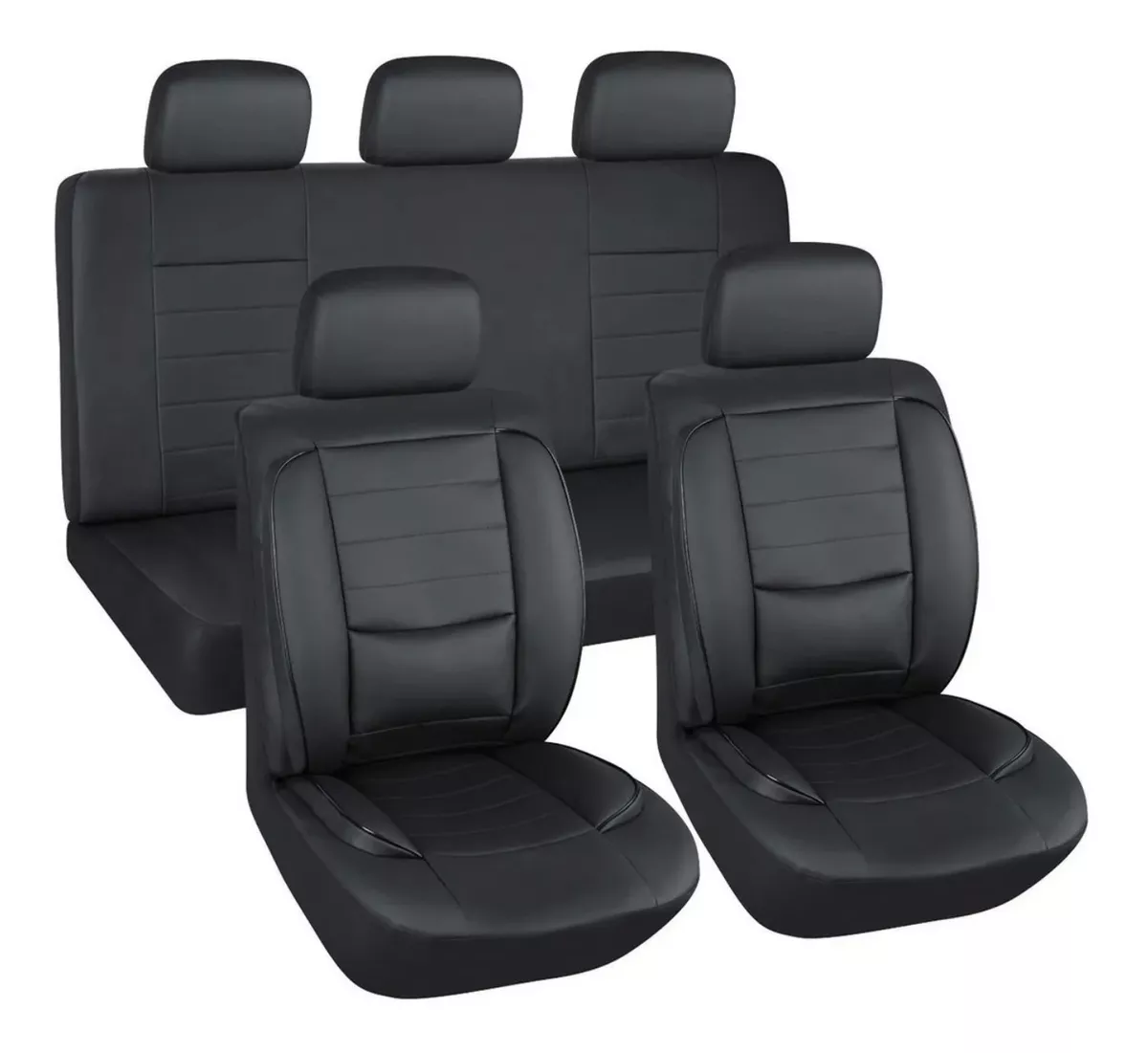 FUNDAS CUBRE ASIENTOS MOTORLIFE ECO CUERO PREMIUM /R&C - 1