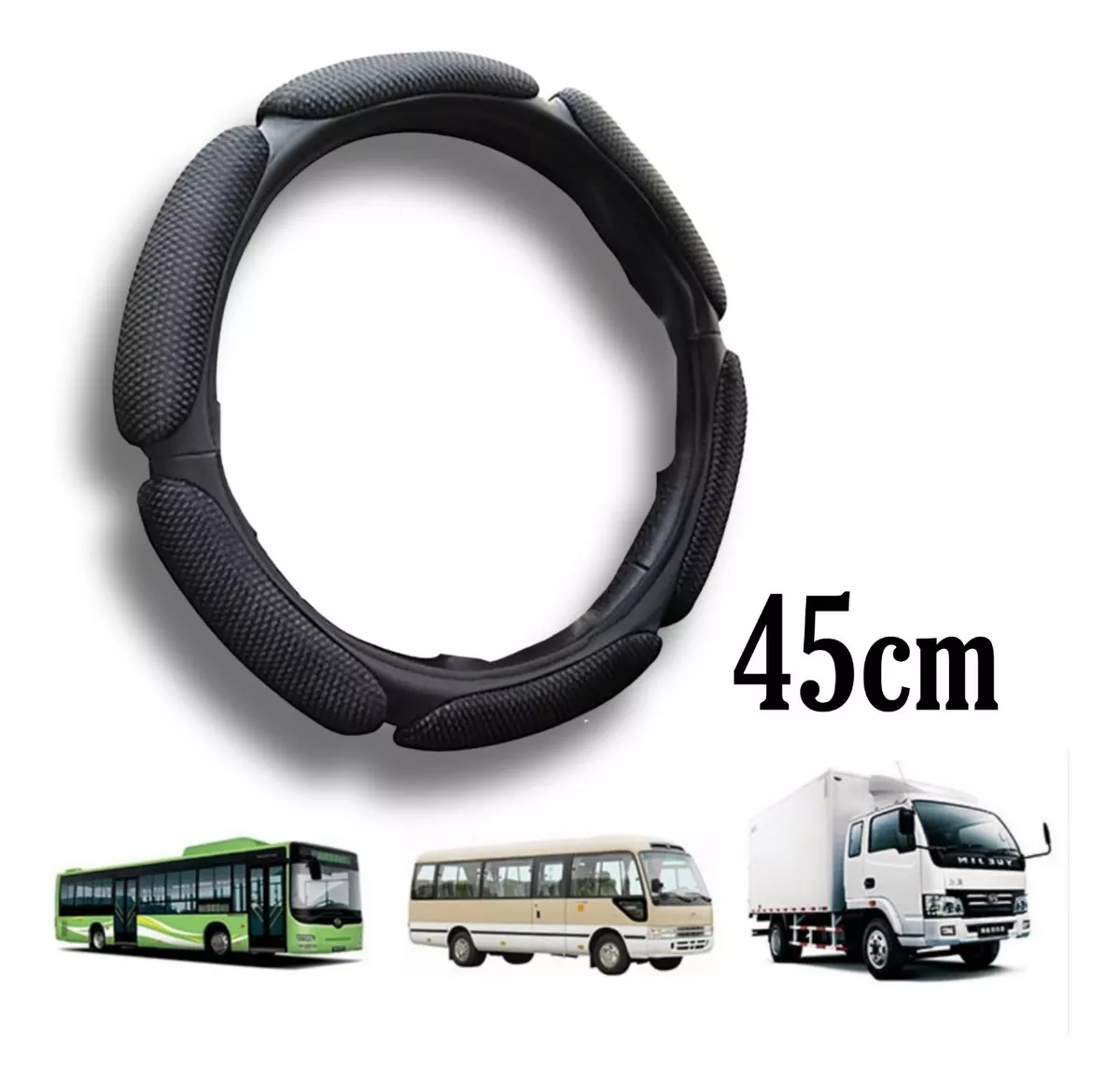 FUNDA CUBRE VOLANTE 45CM PARA CAMIÓN 3D ACOLCHADO/ RYC - 2