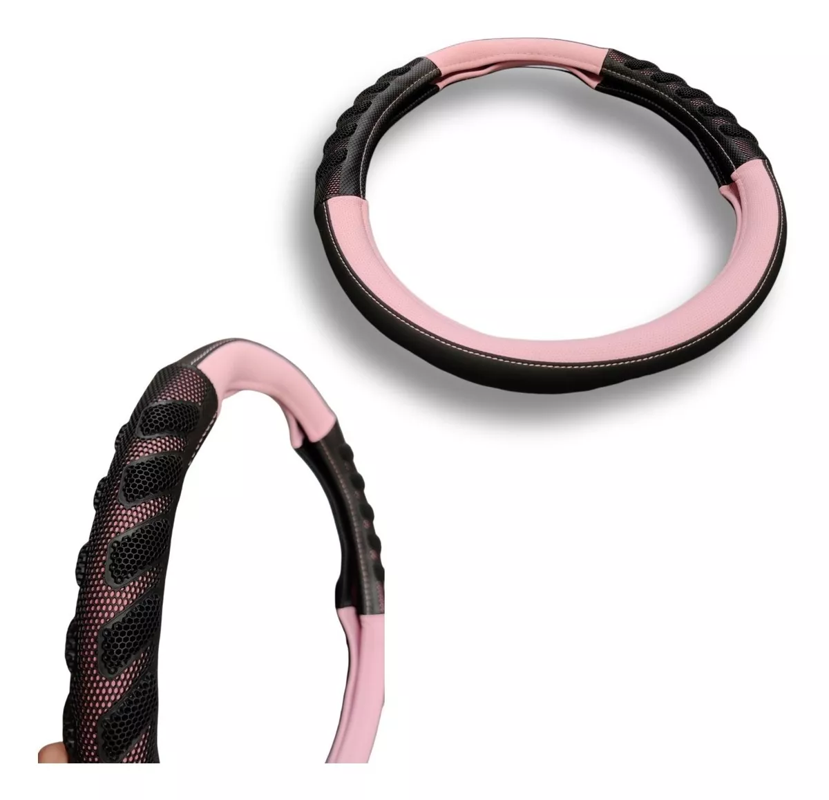 FUNDA CUBRE VOLANTE PARA MUJER ECO CUERO GOMA ANTIDESLIZANTE - 2