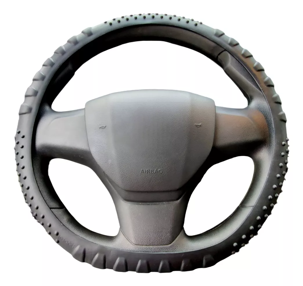 FUNDA CUBRE VOLANTE SILICÓN ANTIDESLIZANTE CN AGARRE KMT9080 - 2