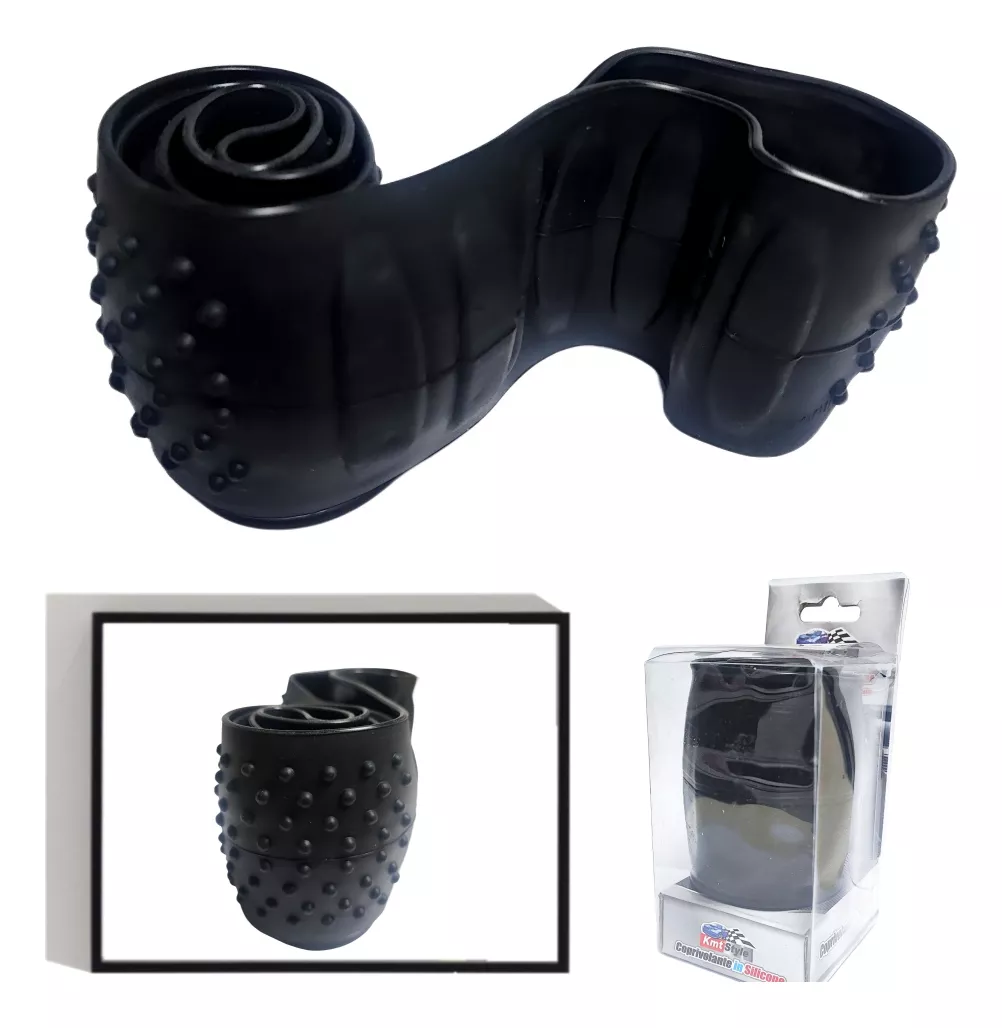 FUNDA CUBRE VOLANTE SILICÓN ANTIDESLIZANTE CN AGARRE KMT9080 - 4