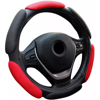 FUNDA CUBRE VOLANTE UNIVERSAL 3D ACOLCHADO ANTIDESLIZANTE/R& - 1