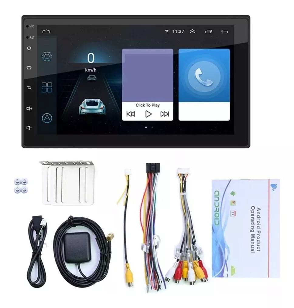 RADIO AUTO ANDROID 9 GPS WIFI 2 DIN TOUCH 7 PULGADAS WAZE R& - 4