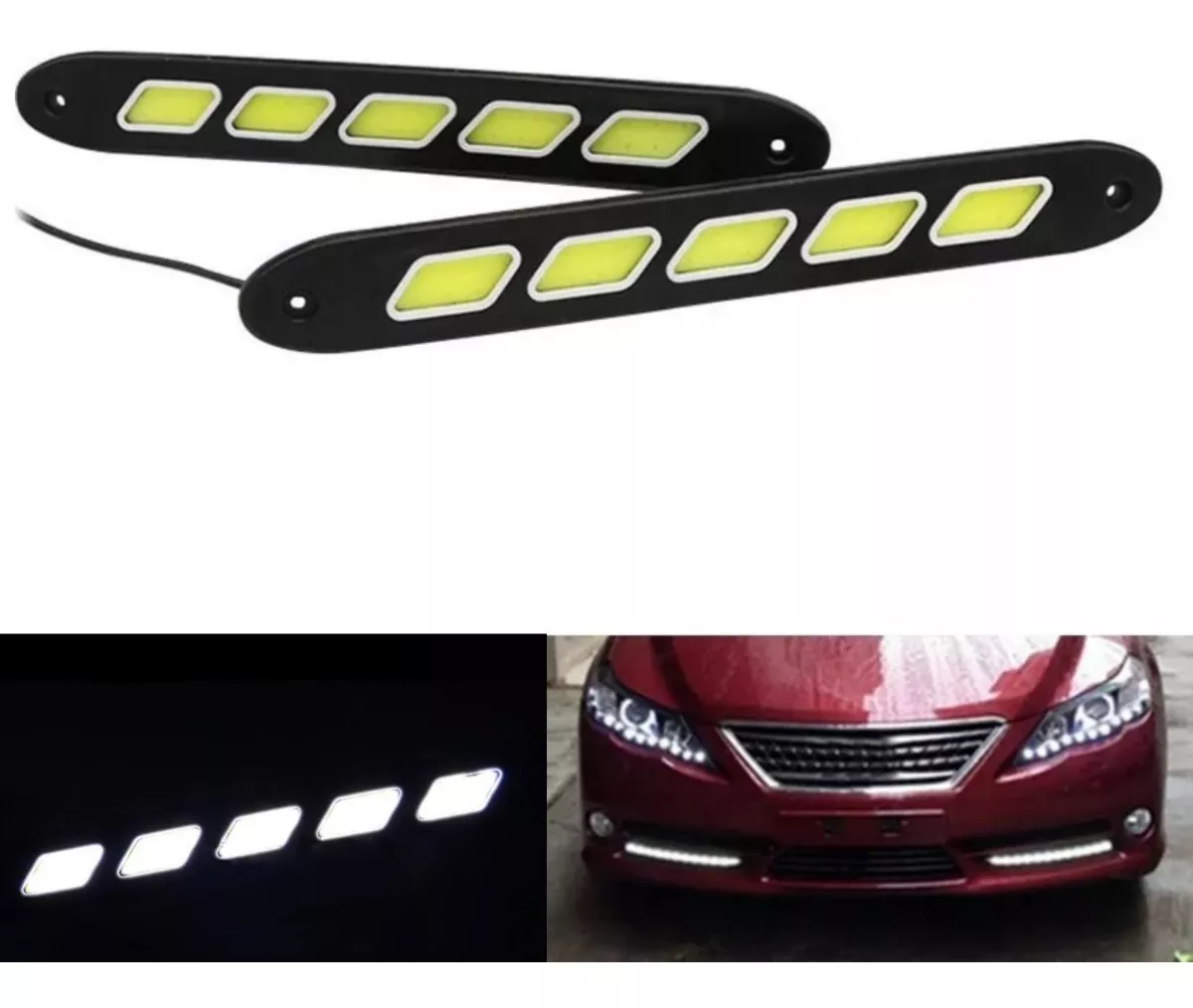 X2 TIRA LED COB ALTO BRILLO NEBLINEROS ADHESIVO DISEÑO 11856 - 1