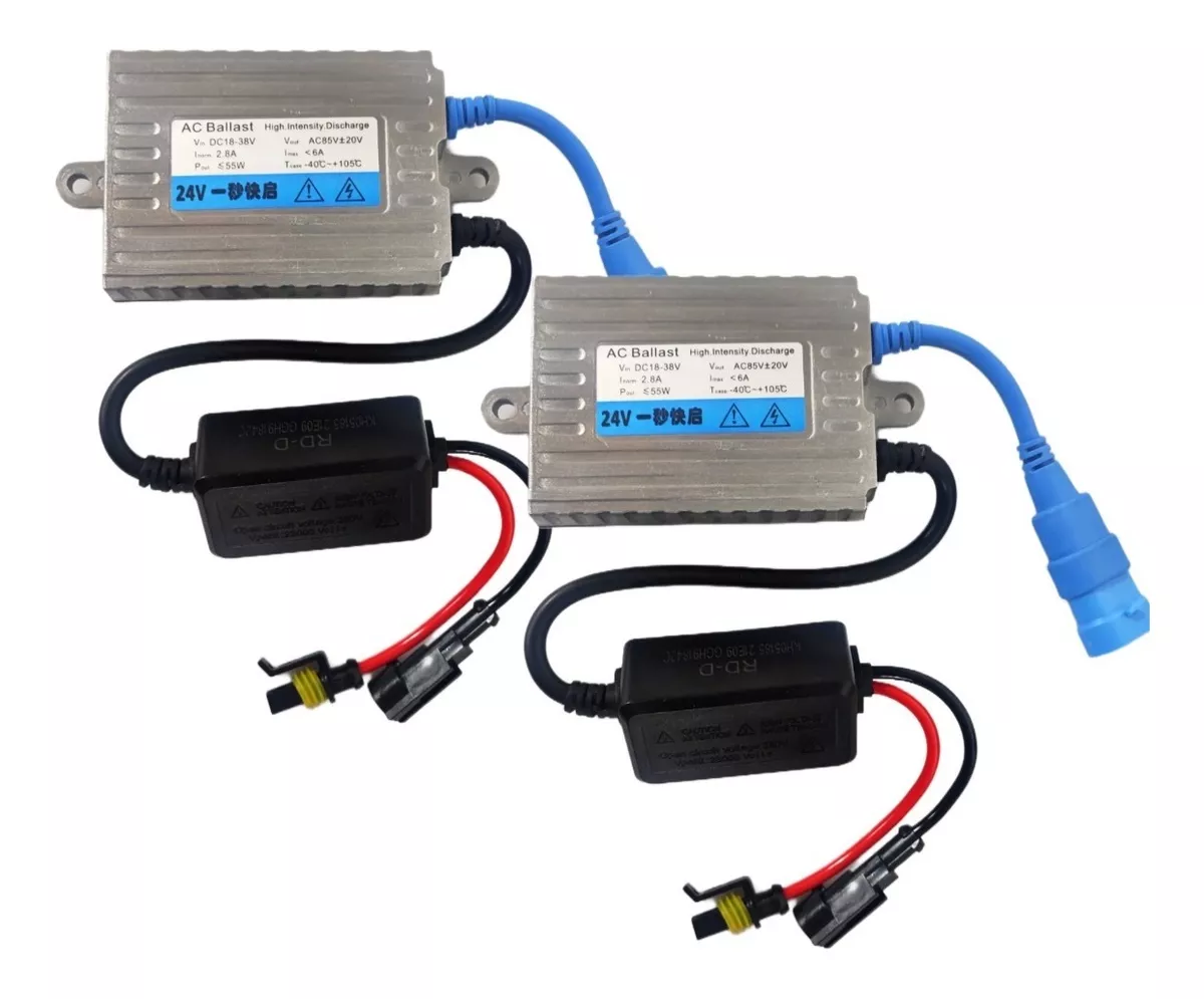 X2 BALLAST XENÓN 24V 55W HID H1 H3 H4 H7 H8 H9 H11 9005/06 - 1