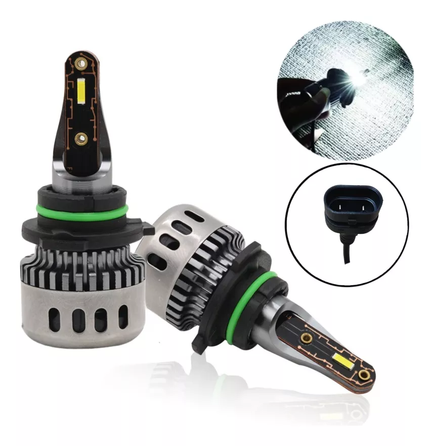 X2 AMPOLLETA MINI TURBO LED T10 POTENTE 12000LM 9006/HB4 - 1