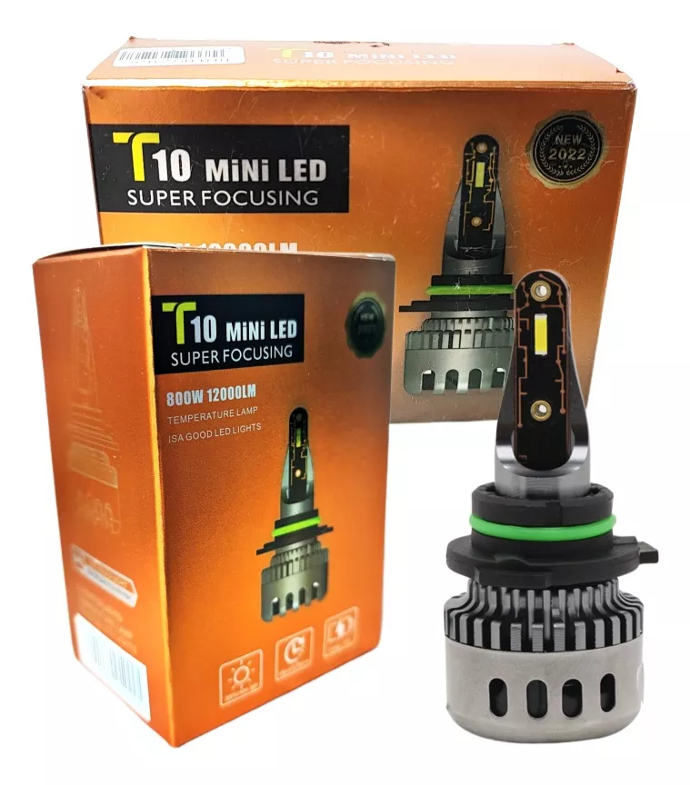 X2 AMPOLLETA MINI TURBO LED T10 POTENTE 12000LM 9006/HB4 - 2