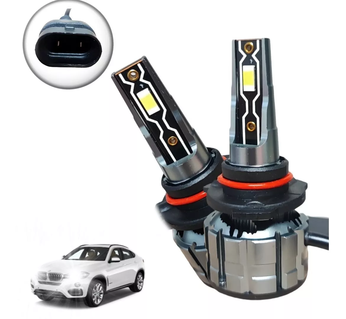 KIT X2 AMPOLLETA TURBO LED 8V-48V 28000L 280W CONECTOR 9005 - 1