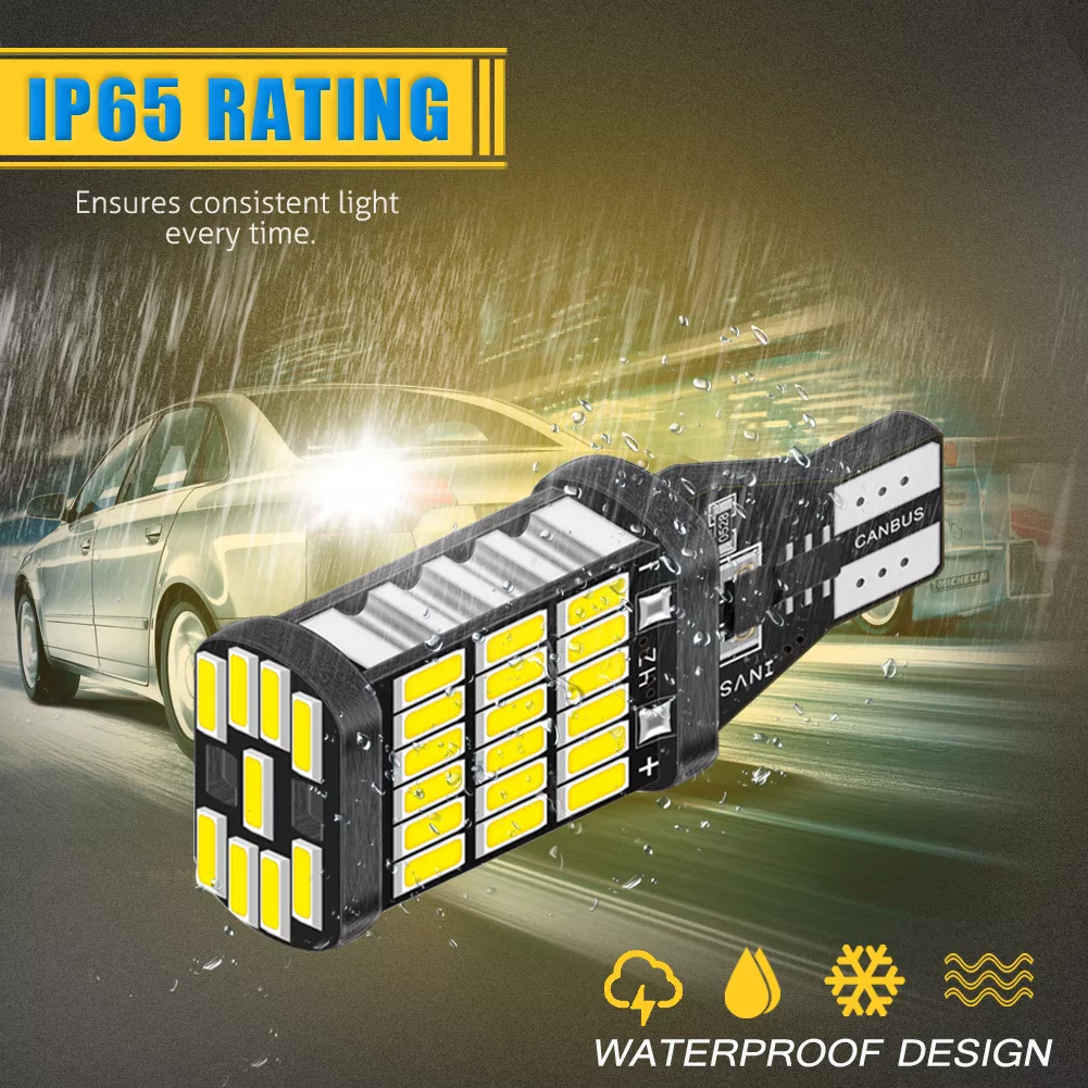 X2 AMPOLLETA LED T15 W16W 45LED 12V LUZ REVERSA CANBUS - 3