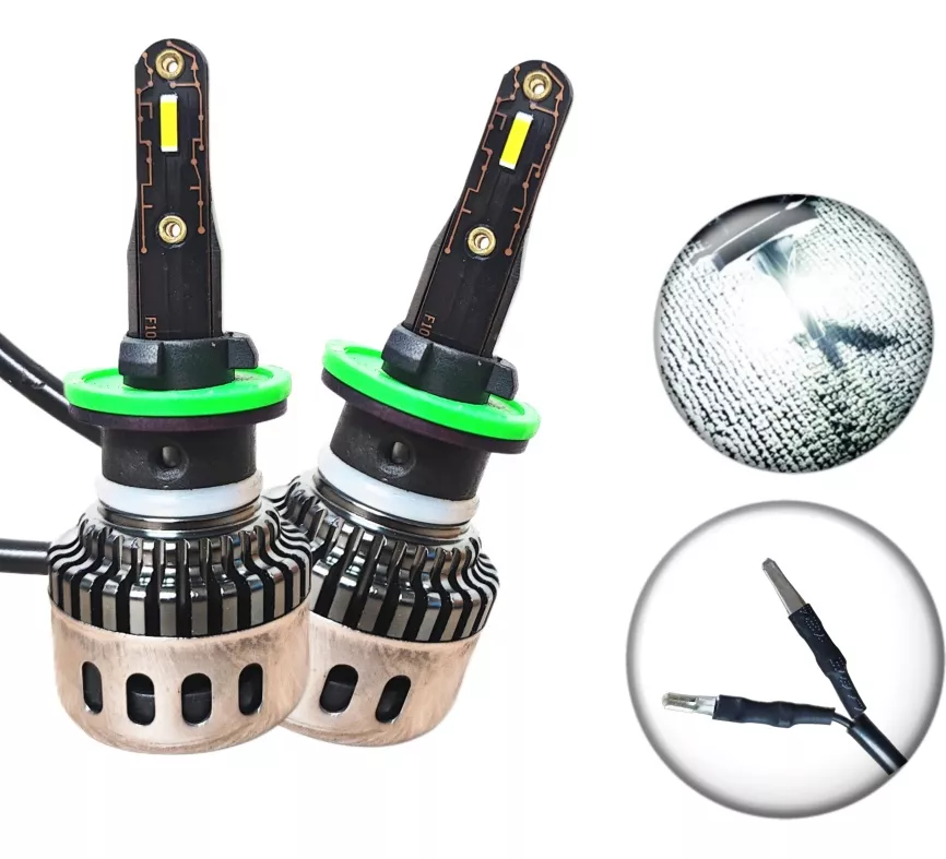 X2 AMPOLLETA MINI TURBO LED T10 POTENTE 12000LM 880/H27 AUTO - 1