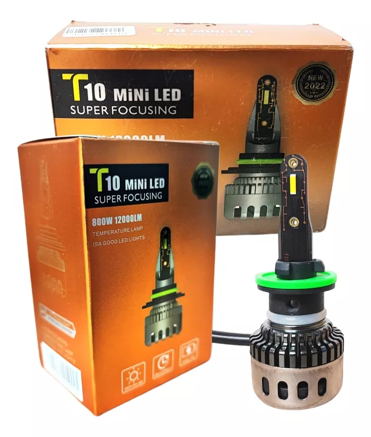 X2 AMPOLLETA MINI TURBO LED T10 POTENTE 12000LM 880/H27 AUTO - 2