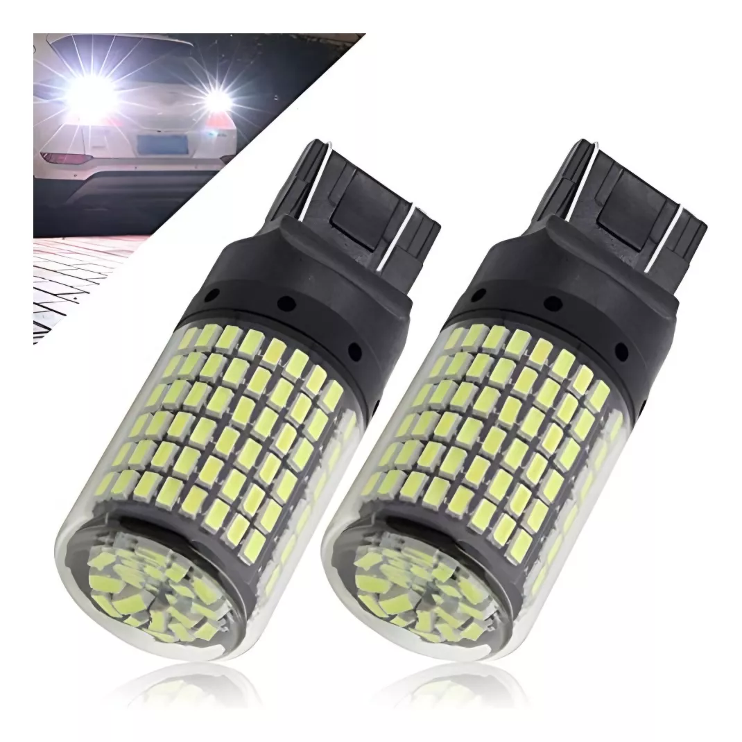 X2 AMPOLLETA LED T20 7443 144LED LUZ BLANCA 360° AUTO /R&C - 1