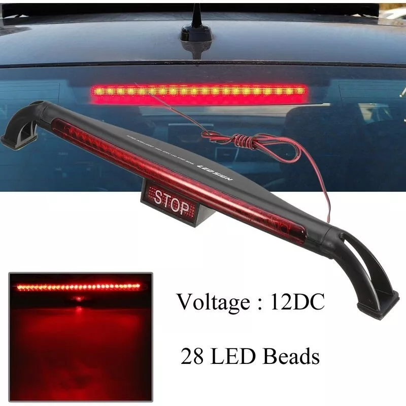 TERCERA LUZ DE FRENO LED ADHESIVA STOP AUTO 12V UNIVERSAL - 1