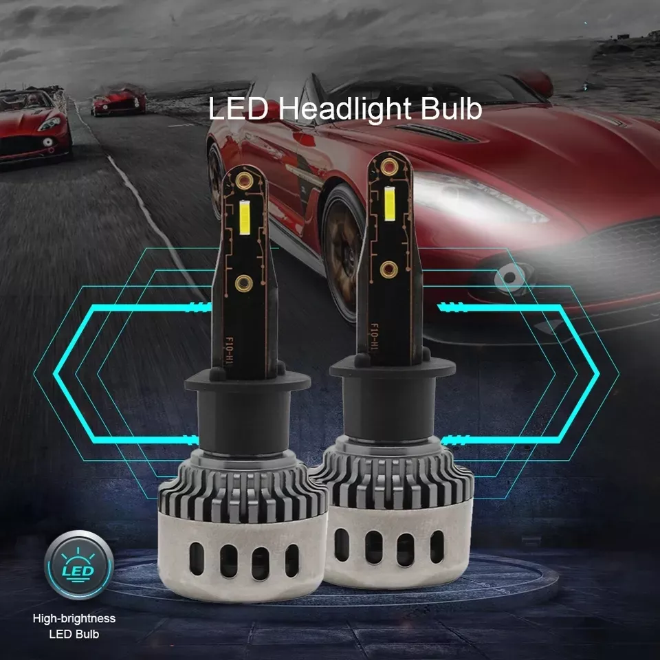 X2 AMPOLLETA MINI TURBO LED T10 POTENTE 12000LM CONECTOR H3 - 4