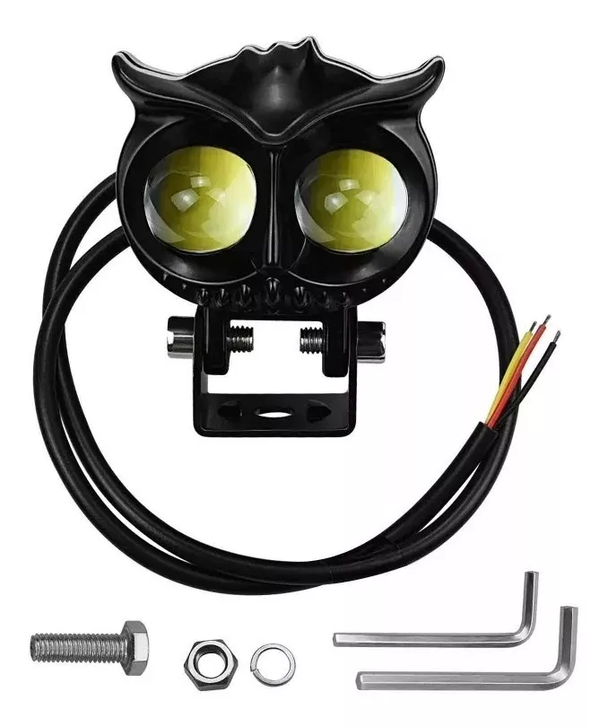 FOCO LED NEBLINERO BI COLOR AUTO MOTO BÚHO TIPO LUPA /RYC - 5