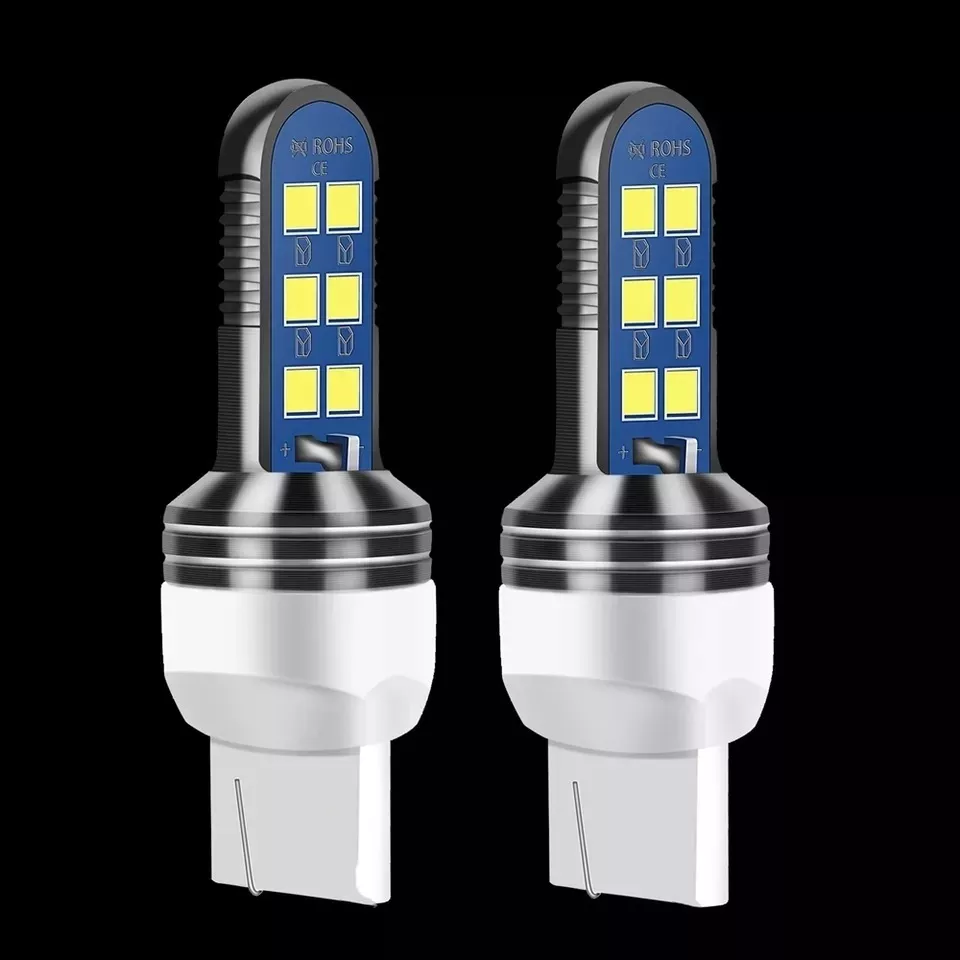 X2 AMPOLLETA T20 LED LUZ BLANCA CARCASA ALUMINIO AUTO /RYC - 2