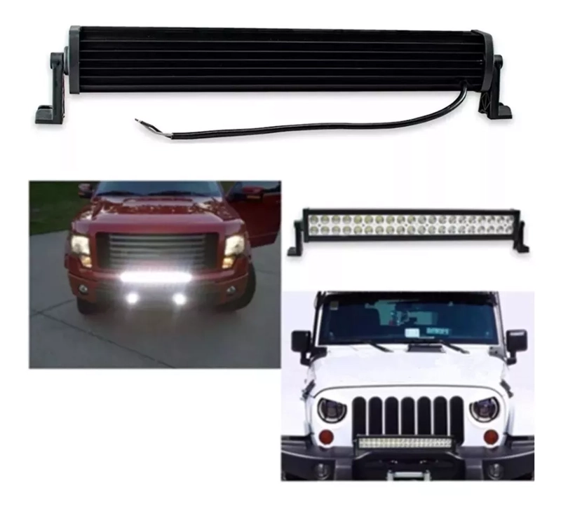 BARRA LED QUÍMICA UNIVERSAL 4X4 LUZ NEBLINERO 40 LED 120W AUTO CAMIONETA /R&C - 3
