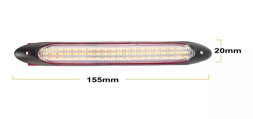 X2 TIRA LUZ LED NEBLINERO SECUENCIAL BLANCO AMARILLO FOCO - 3