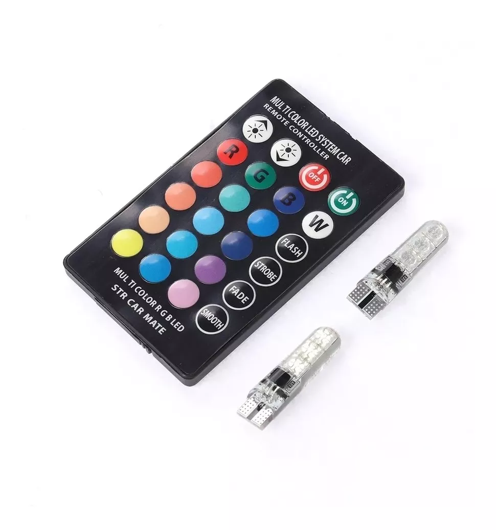 T10- COLA DE PESCADO LED COB RGB MULTICOLOR + CONTROL / R&C - 2