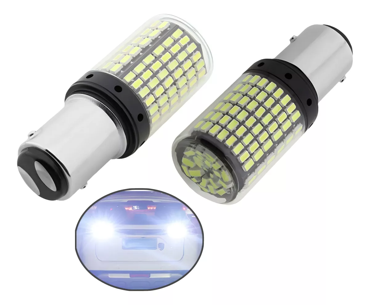 X2 AMPOLLETA DESTELLANTE BLANCA LUZ LED ESTROBO CANBUS /RYC - 1