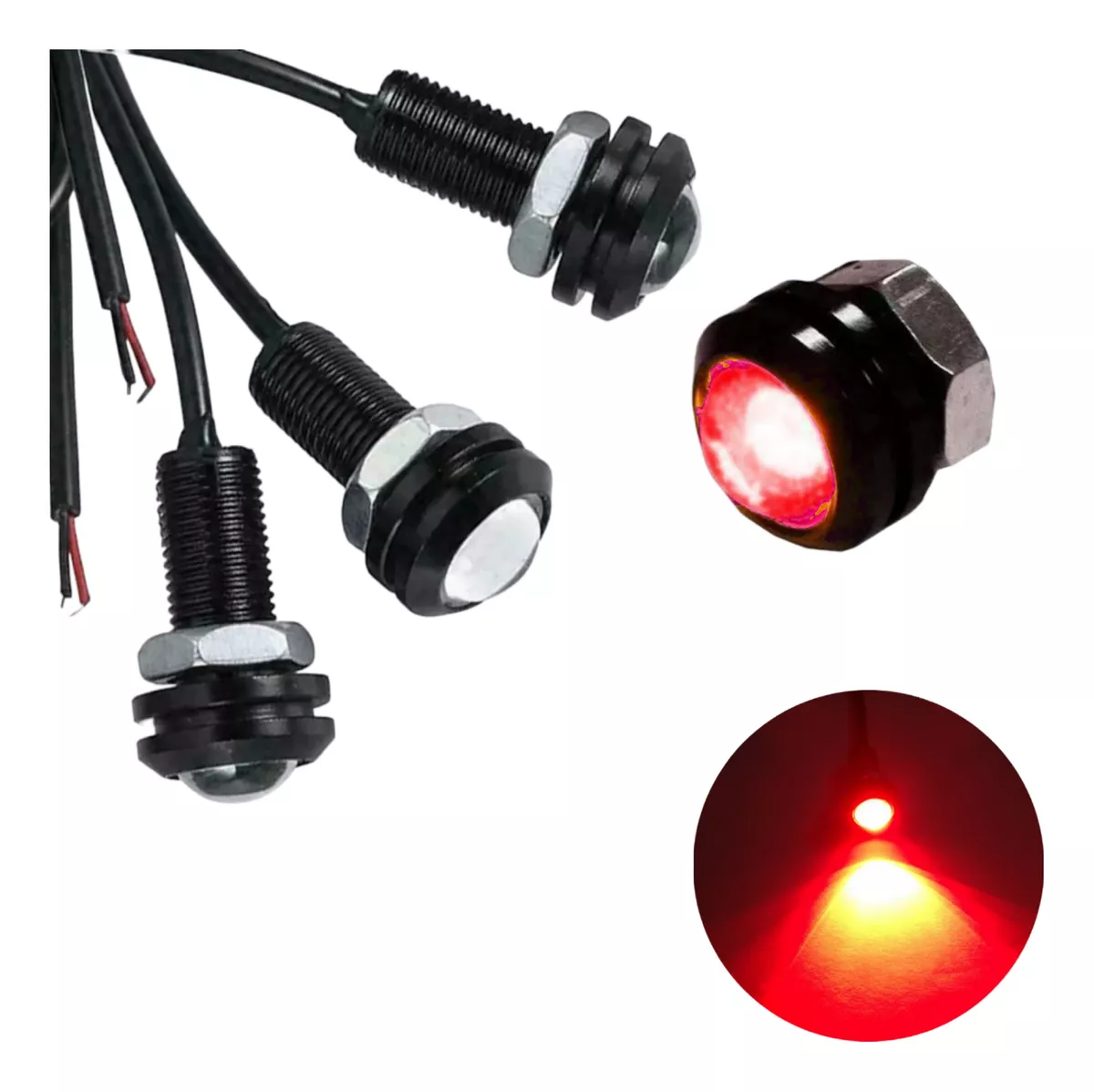 X4 OJO DE ÁGUILA LUCES LED 23MM 9W AUTO TUNING UNIVERSAL RYC - 1
